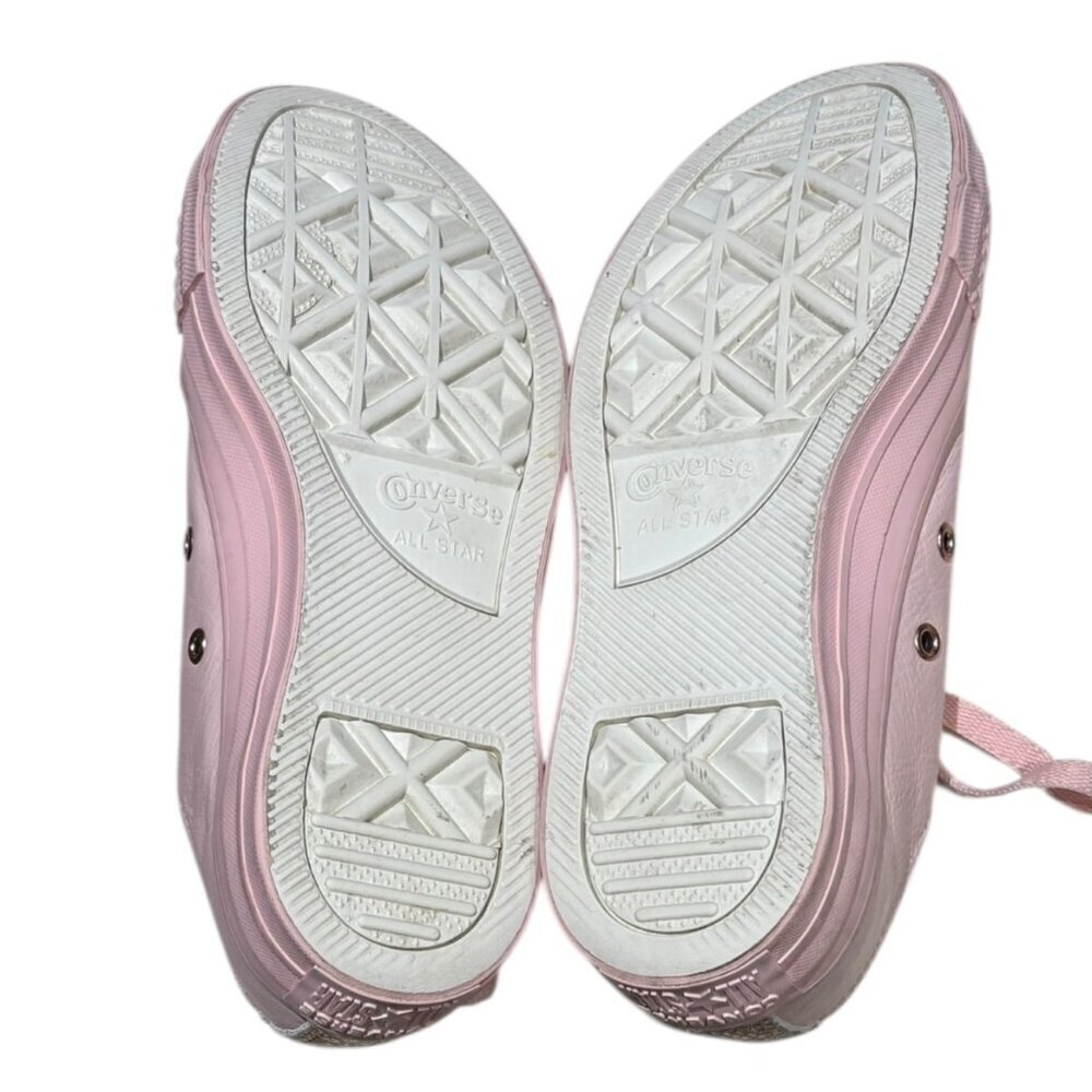 Converse Chuck Taylor All Star Low Pink Leather Rose Gold Accents Size 7 - Picture 6 of 10